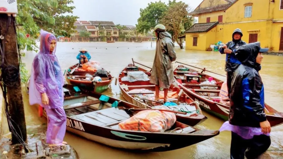 Hoi An Flooding 2017 near the covered bridge