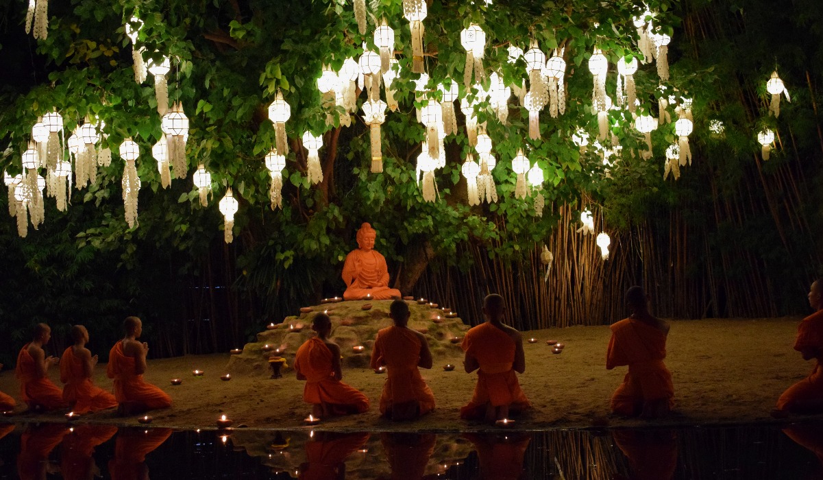 beautiful thailand lantern festival