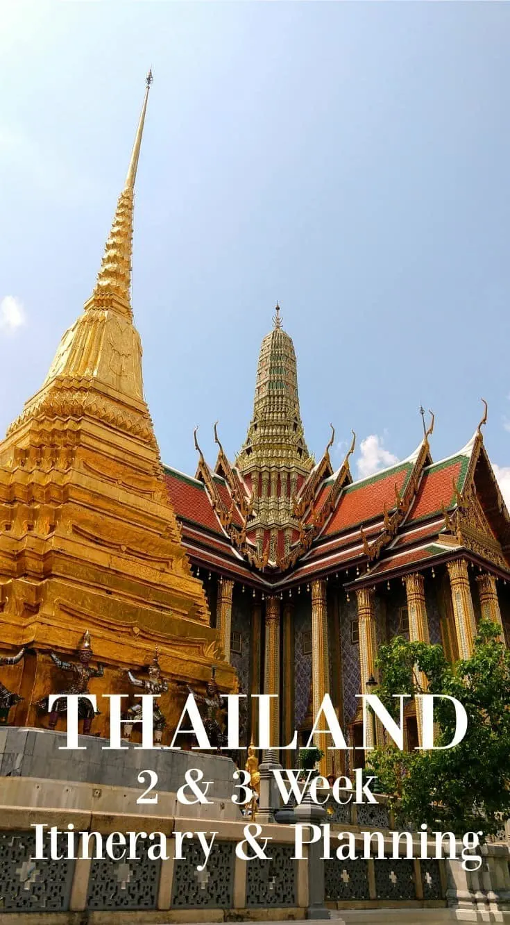 Thailand 2 week itinerary 3 week itinerary and trip planning