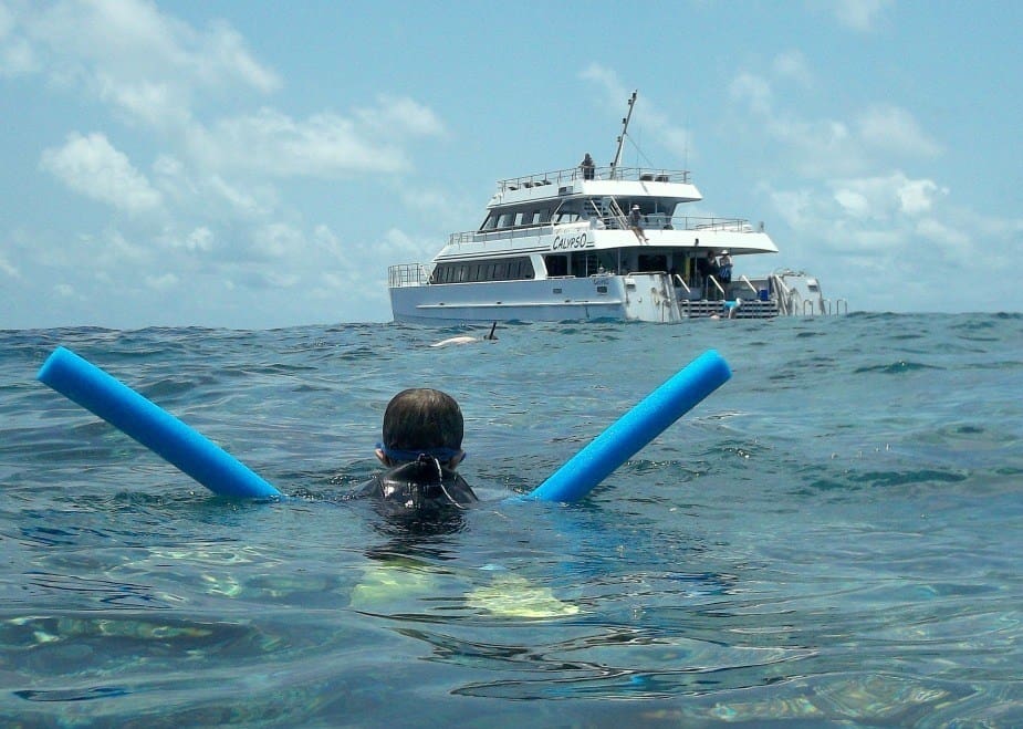 Kids on a great barrier reef tour from Port Douglas Australia