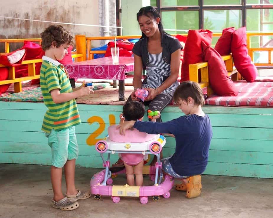 Backpacking Laos with kids
