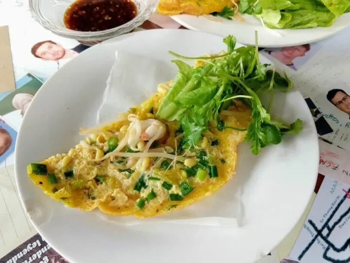 Banh Xeo Crispy Pancakes kids favourite food in Vietnam