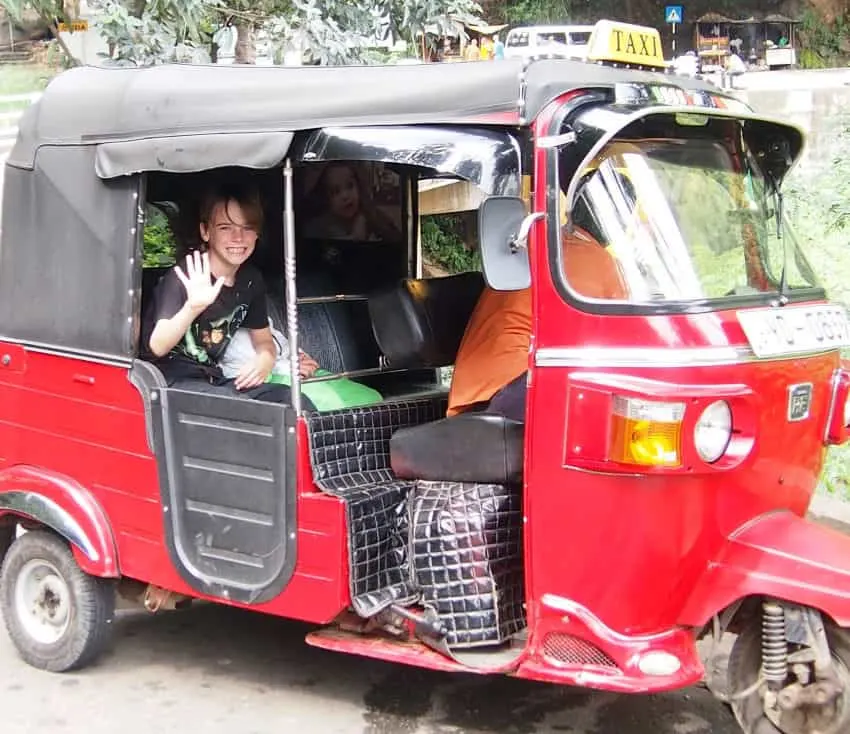 Getting around Sri Lanka public transport with kids 