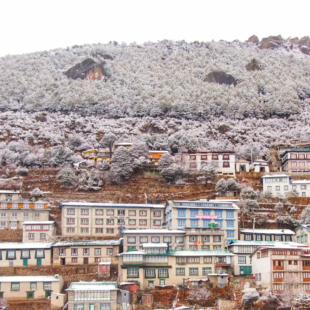 Namche Nepal in winter