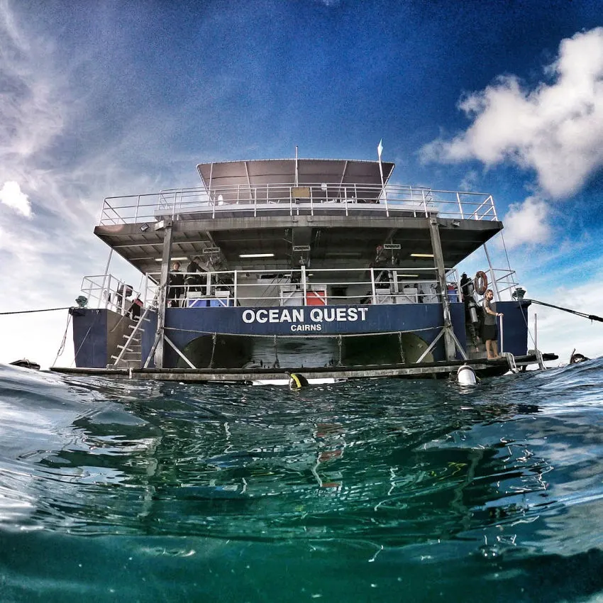 Liveaboard dive boat from Cairns Ocean Quest