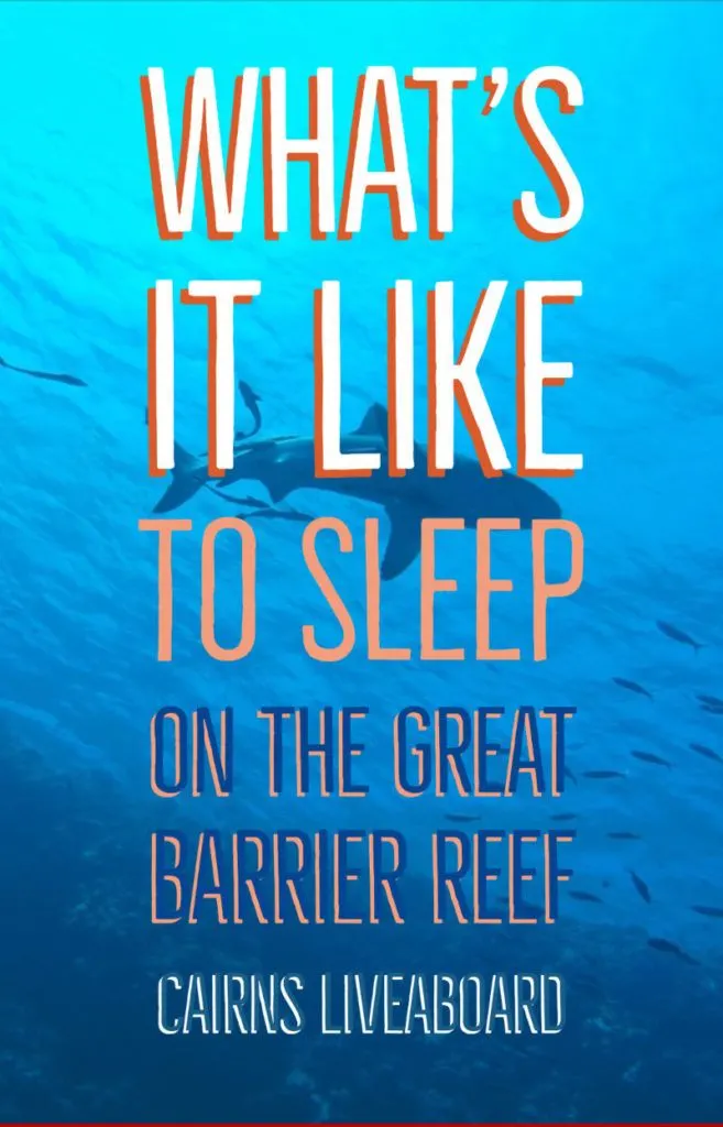 What's it like to sleep on the great barrier reef cairns liveaboard