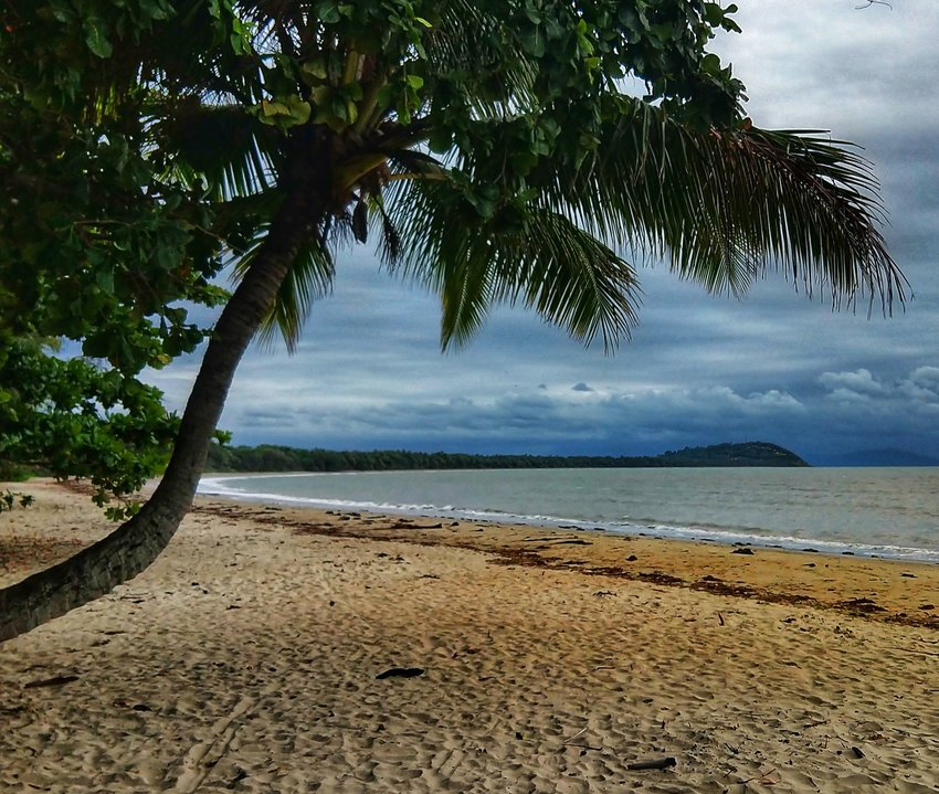 Four Mile Beach Port Douglas in May. Stormy Skies