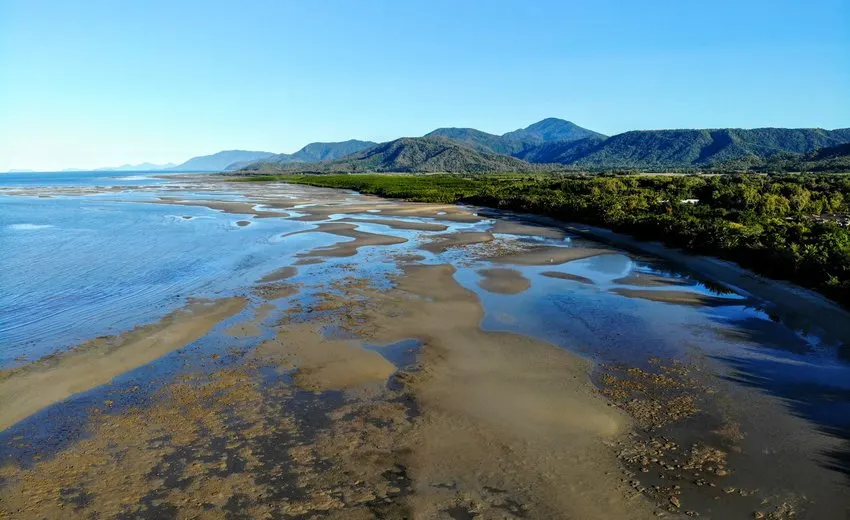 Four Mile Beach Port Douglas Low Tide May Drone Photography