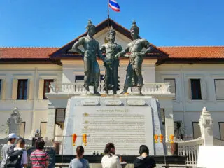 Three kings statue chiang mai