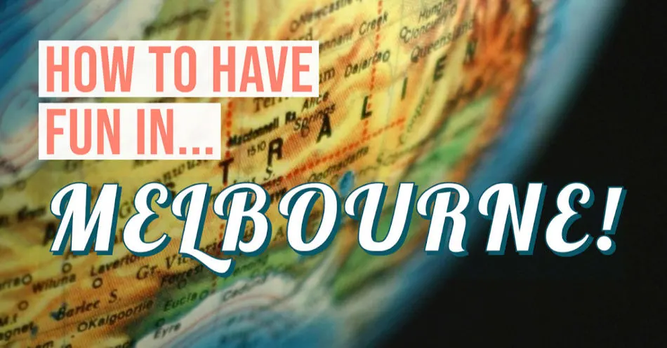Fun things to do in Melbourne map of Australia