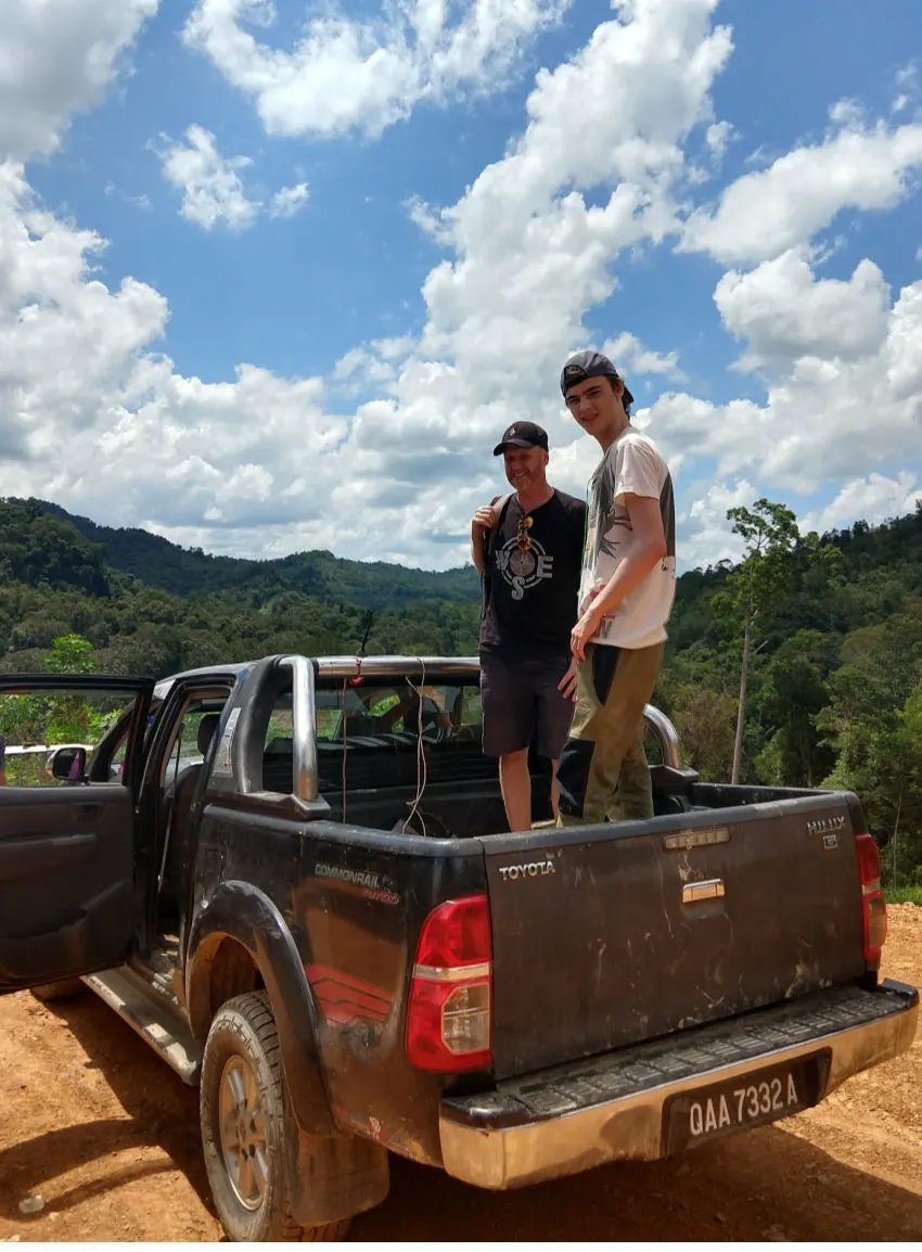 off roading in Borneo