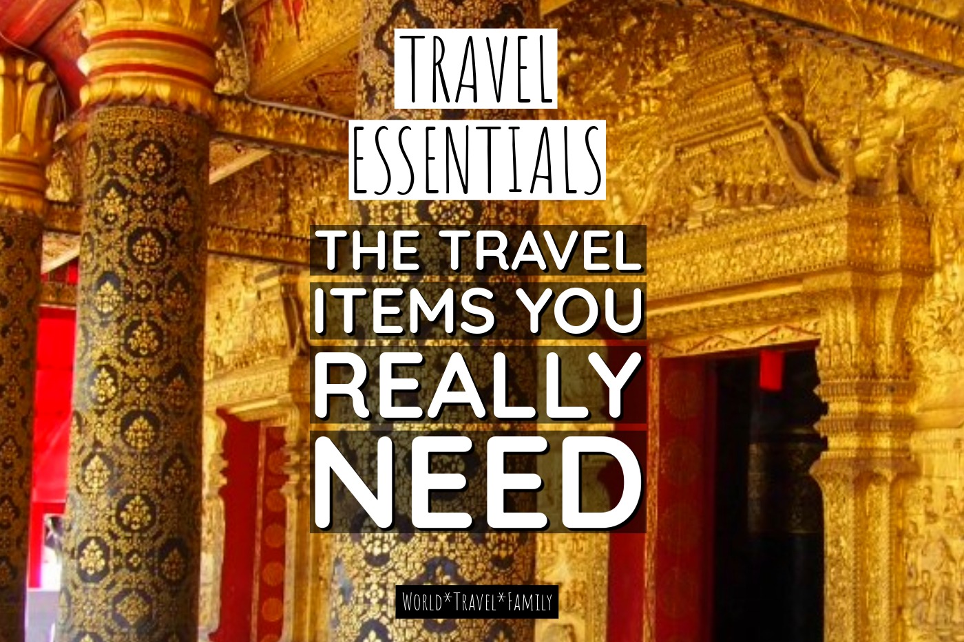 Travel essentials graphic