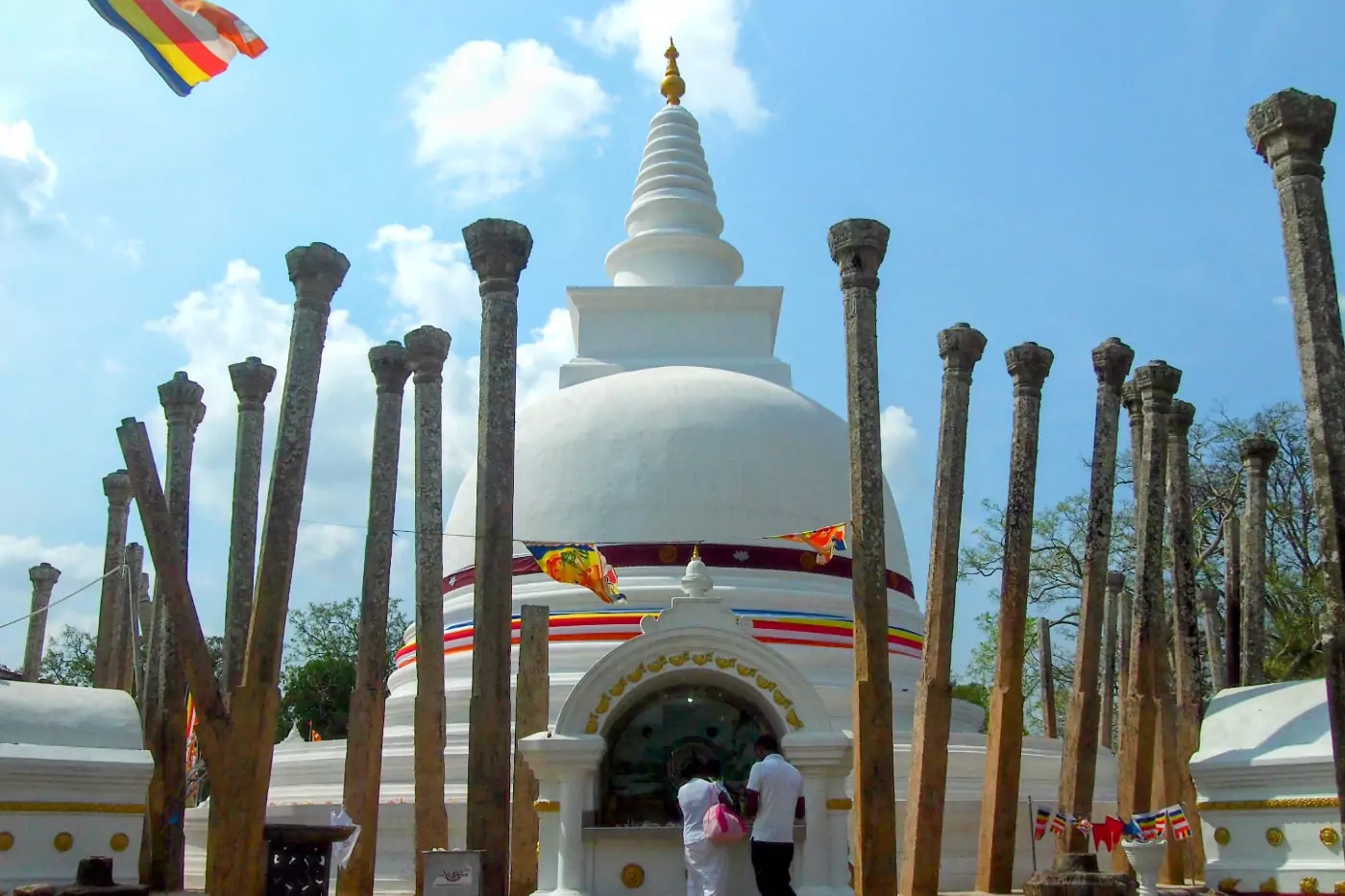 Beautiful temple in Sri Lanka Anaradhapura iis one of the best places to visit