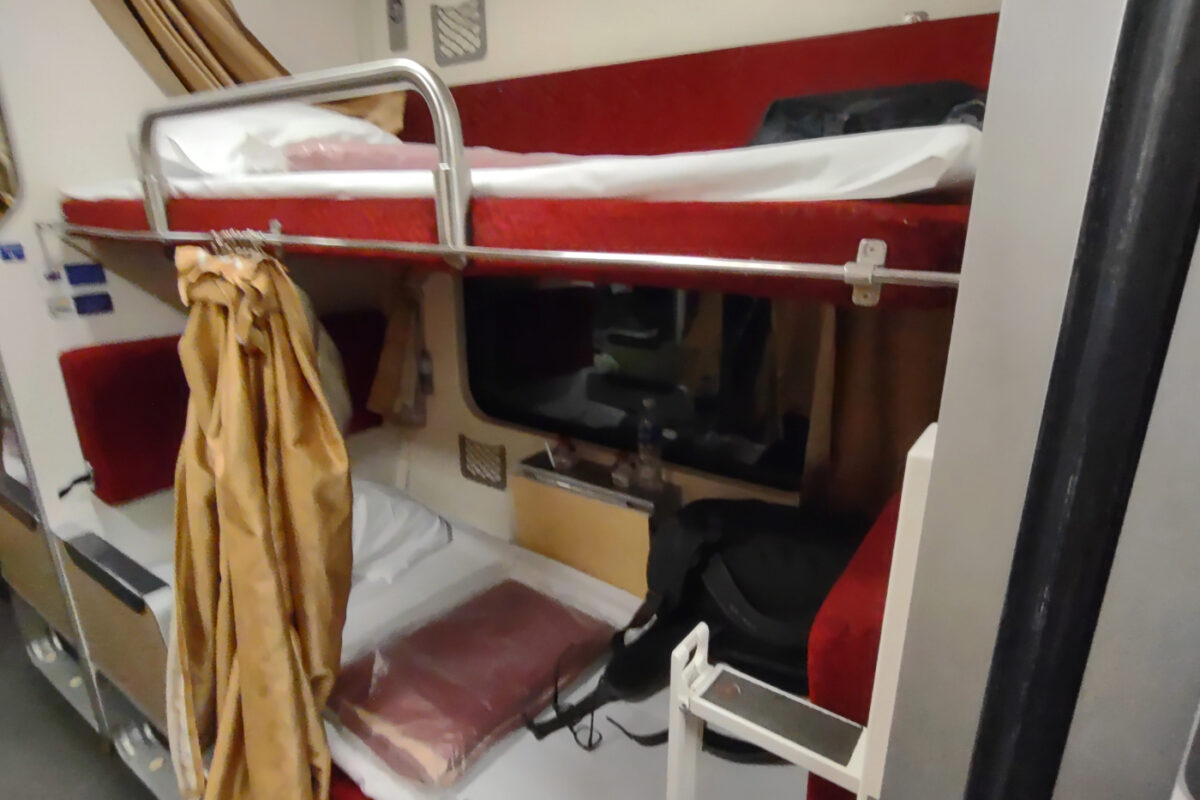 Sleeper train bunk Thailand