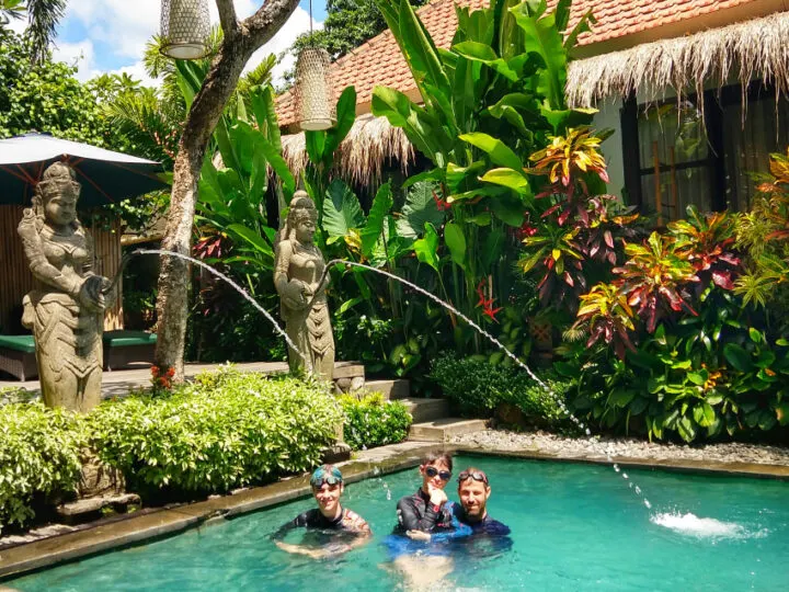 Beautiful Bali Pool and Gardens Bali Family Accommodation