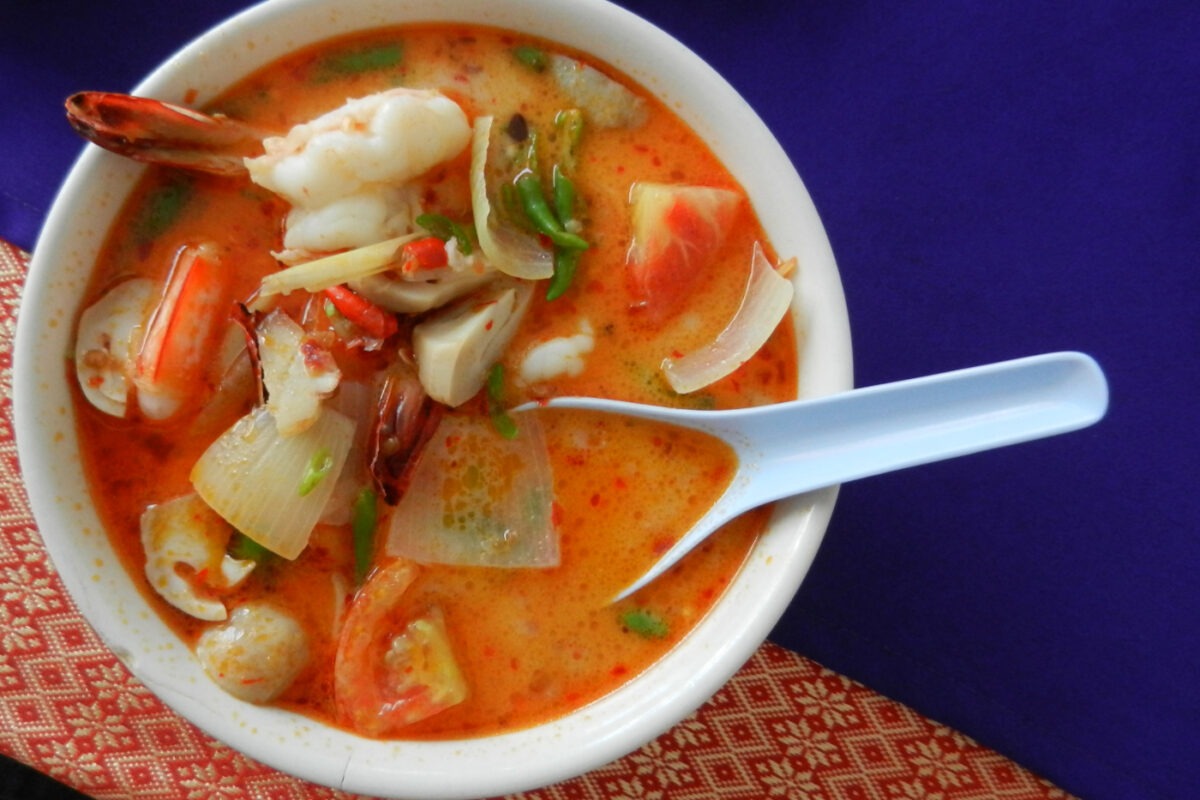 Thai soup Tom Yum Goong, the best Thai food!