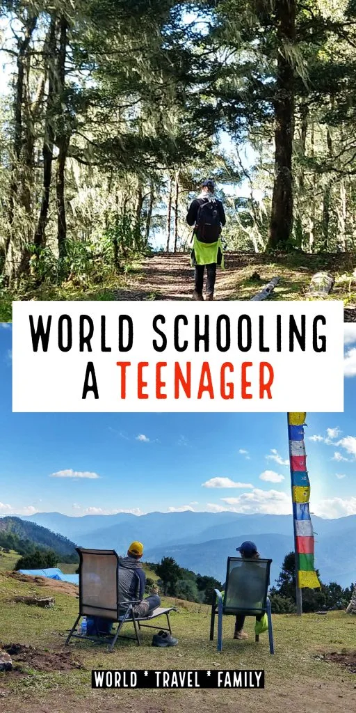 World Schooling a teen