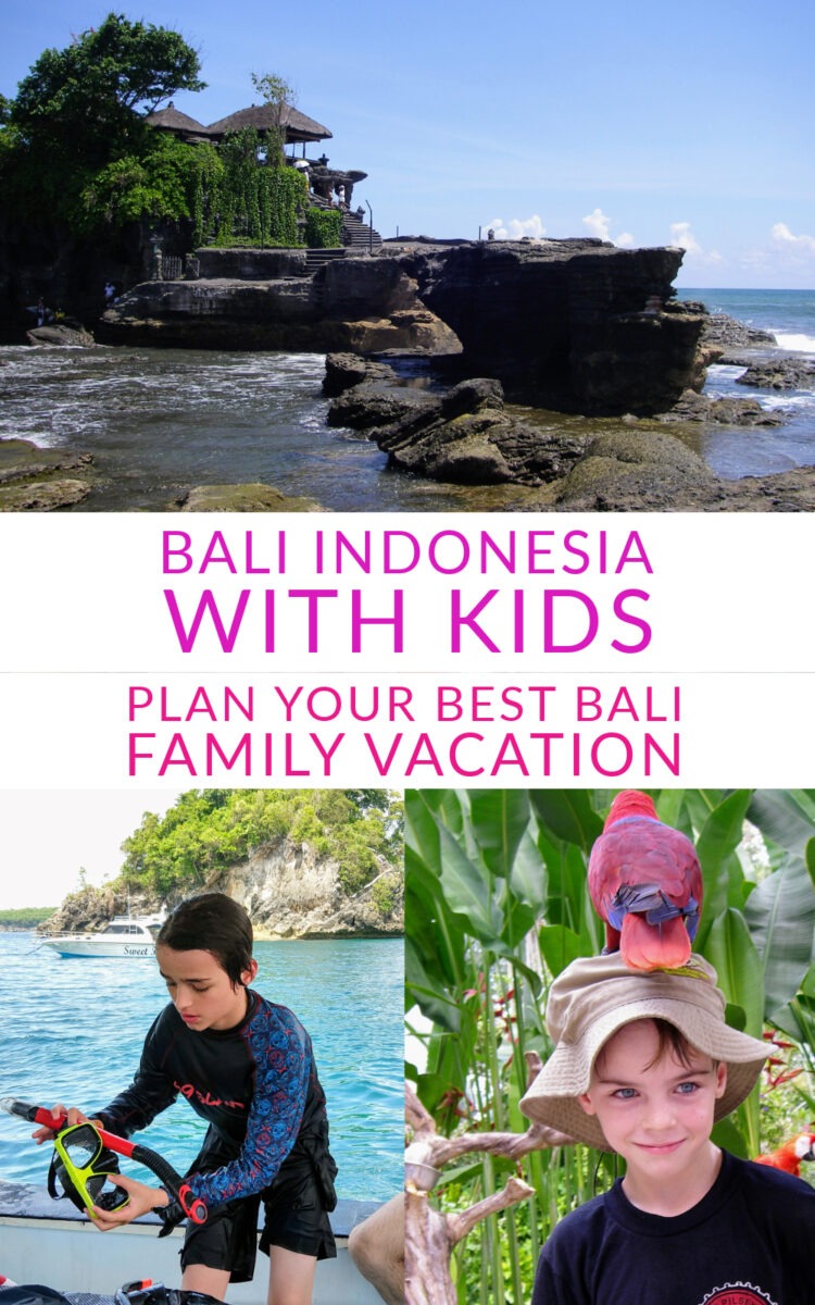 Bali Indonesia, kids attractions and things to do in Bali