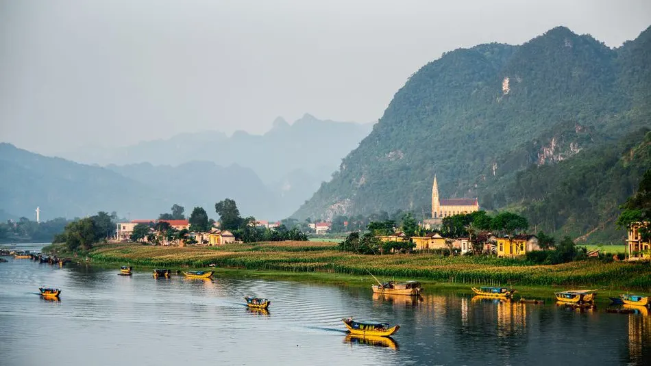 Staying on the river Phong Nha Ke Bang National Park Vietnam