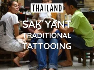Traditional Thai Tattoo Bangkok Thailand