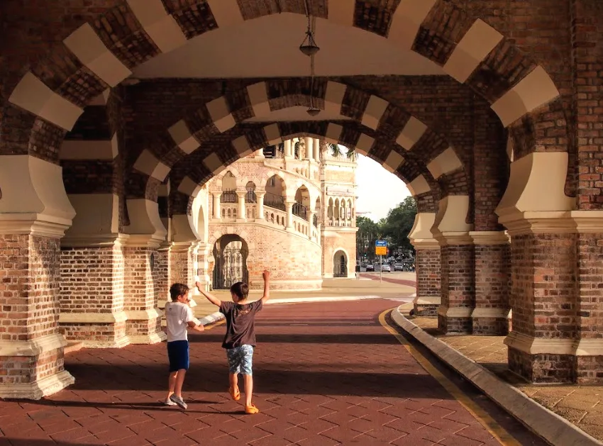 Kids playing Cultural District Kuala Lumpur With Kids