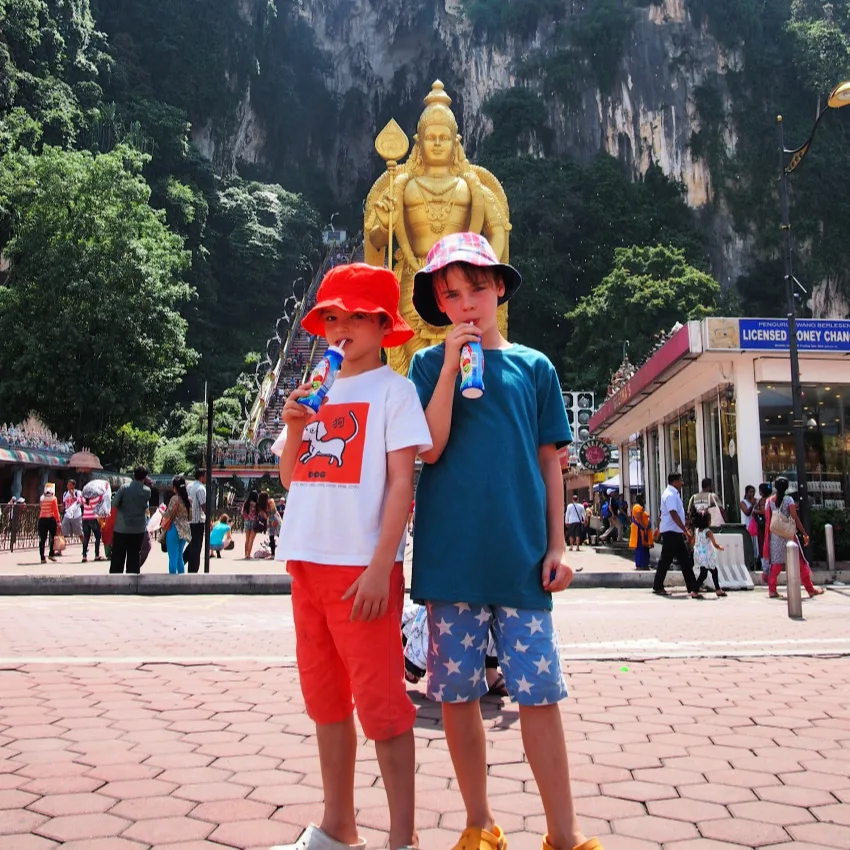 Kids at Batu Caves Kuala Lumpur With Kids Batu Caves With Kids