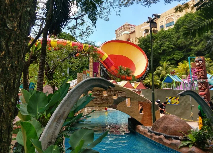 Sunway Water Park Theme Park Lagoon Kuala Lumpur With Kids