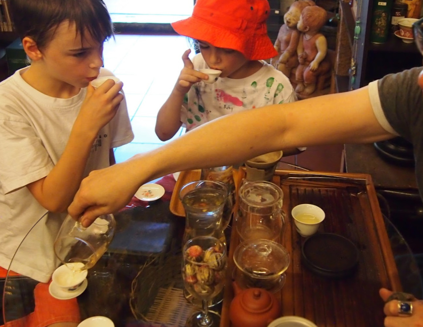 Things to do in KL with Kids Tasting Tea in Kual Lumpur with kids