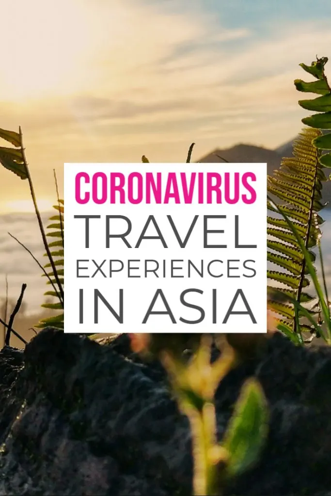 coronavirus travel experiences in asia