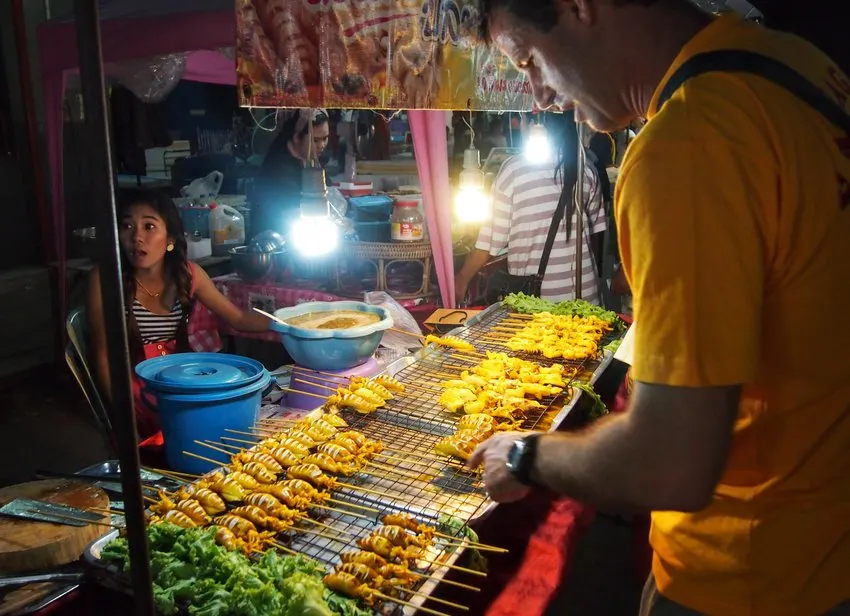 Thing to do in Kanchanaburi street food at the night market