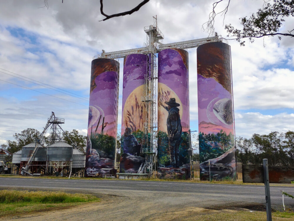 Inland Queensland three moons silos