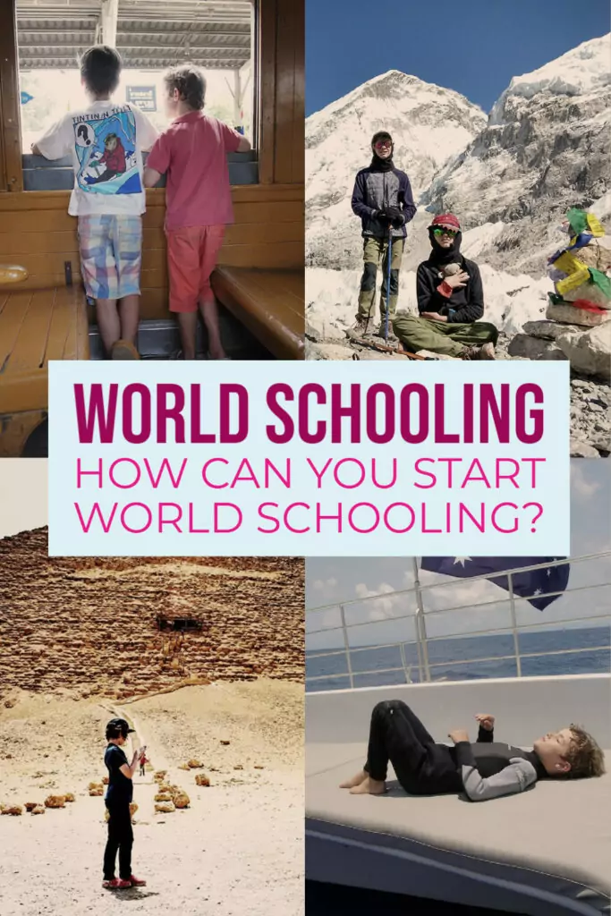 How to start world schooling Pinterest