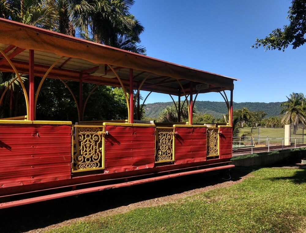 Train Carriage Bally Hooley Steam Train at St Crispin's Station