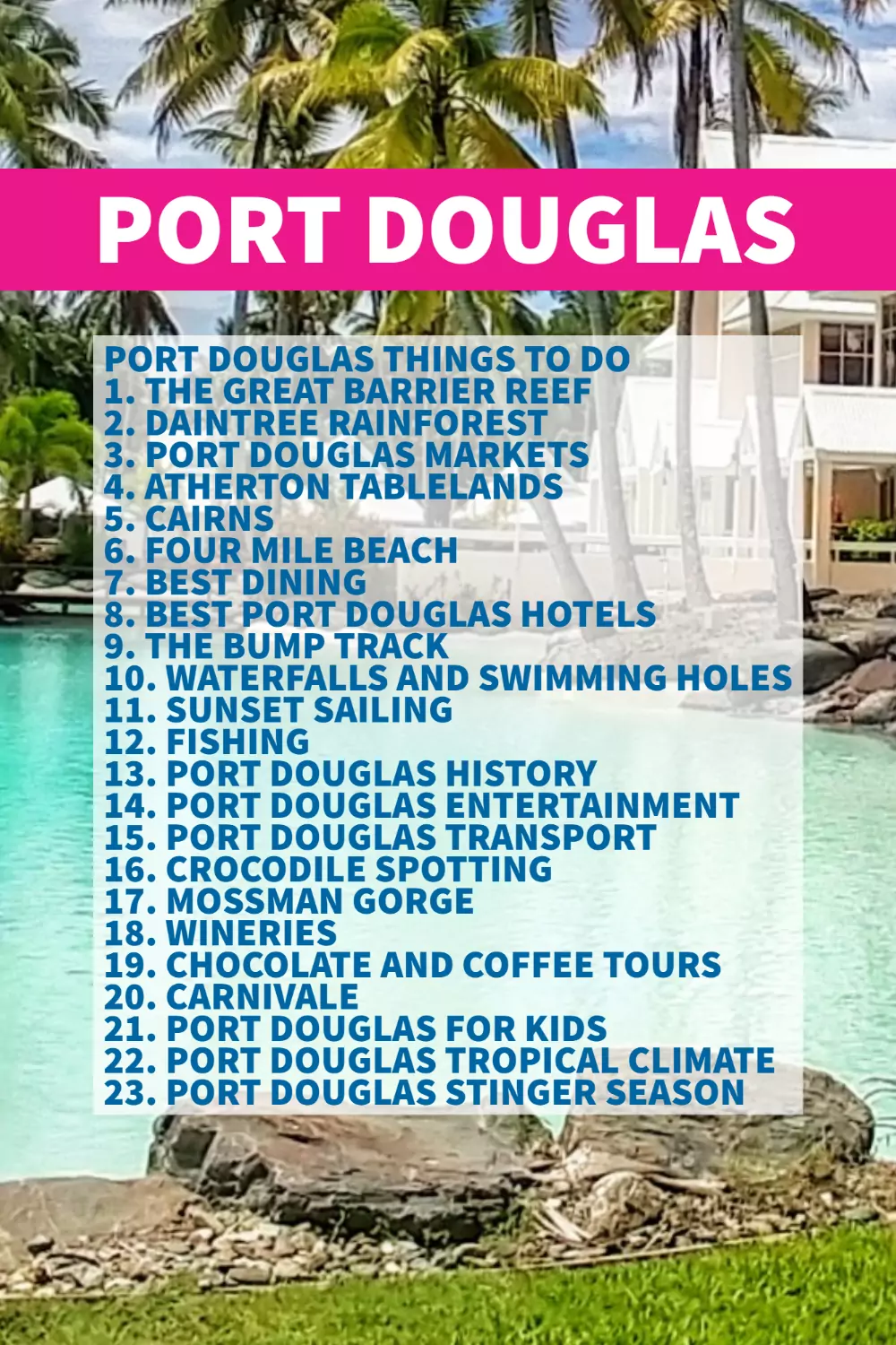 Port Douglas Port Douglas Things To Do List