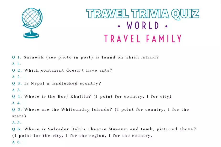 Travel Trivia Quiz