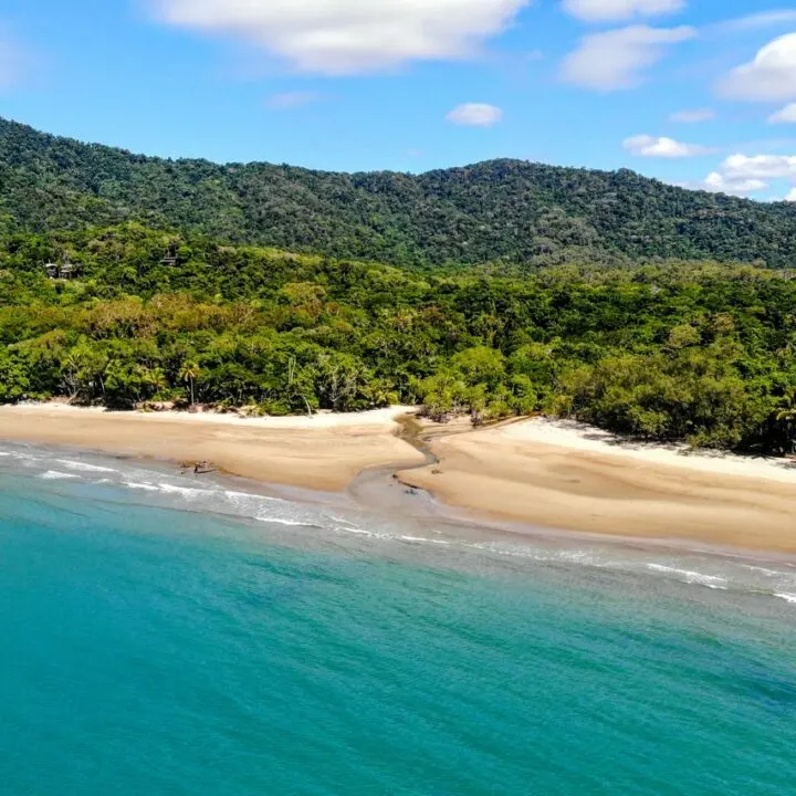 Beautiful beach and rainforest Australia