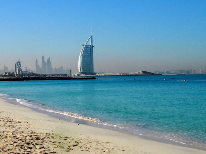 Burj Al Arab on the beach Dubai Emirate