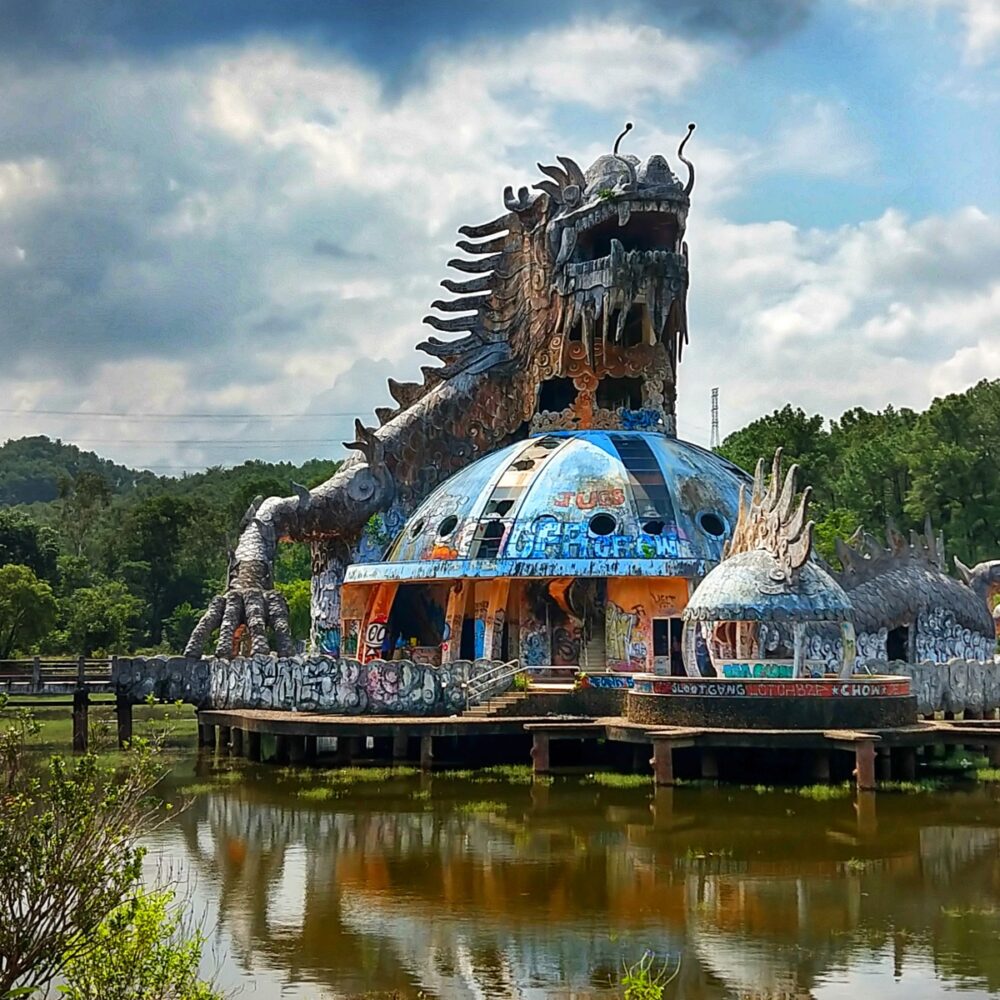 Vietnam giant dragon statue