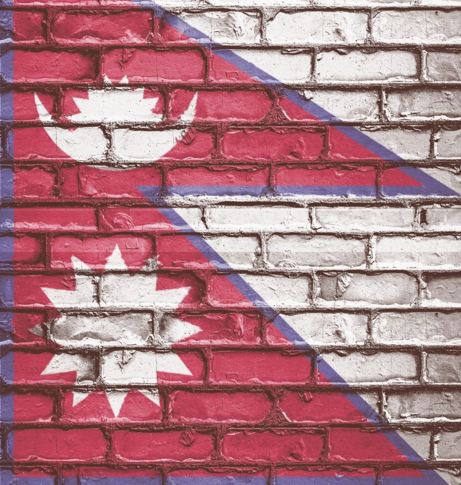 Le Népal est un drapeau de pays