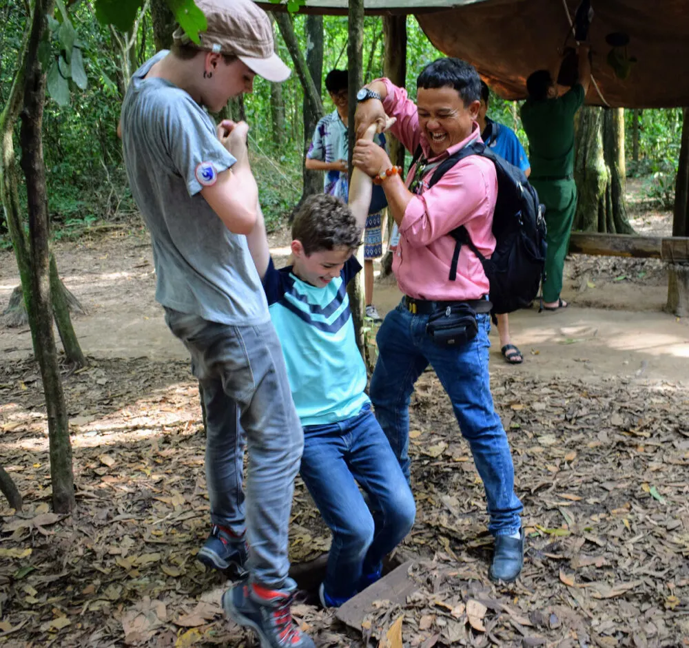 cu chi tunnels with kids