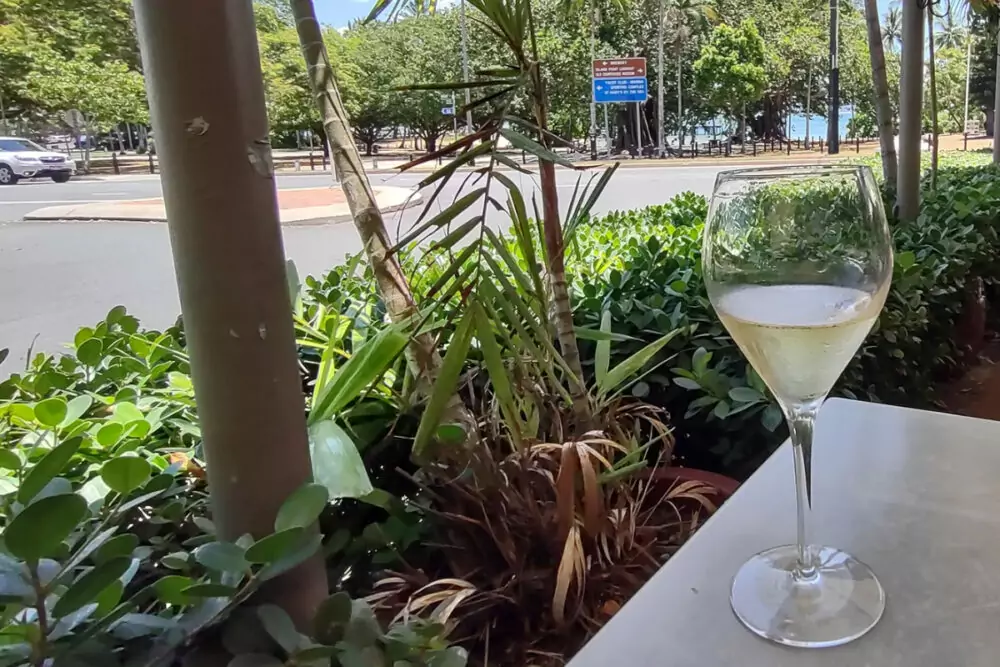 Pavement dining with a view Sassi Port Douglas