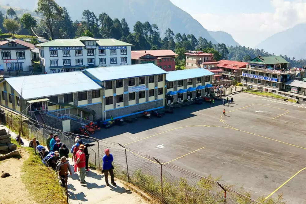 Lukla airport terminal buildings