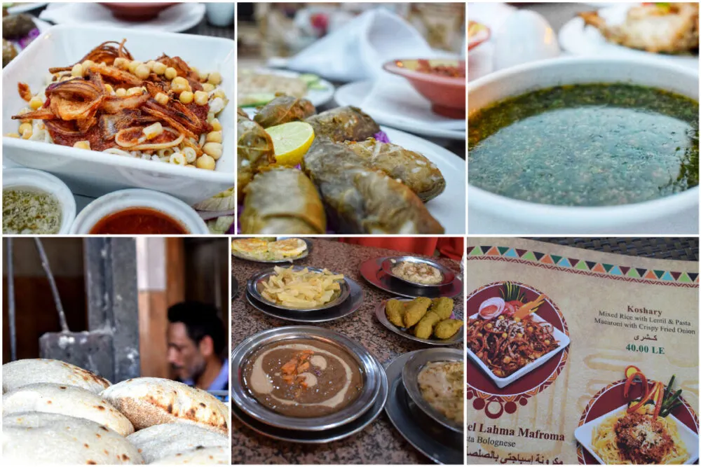 egyptian food comes from many countries and regions