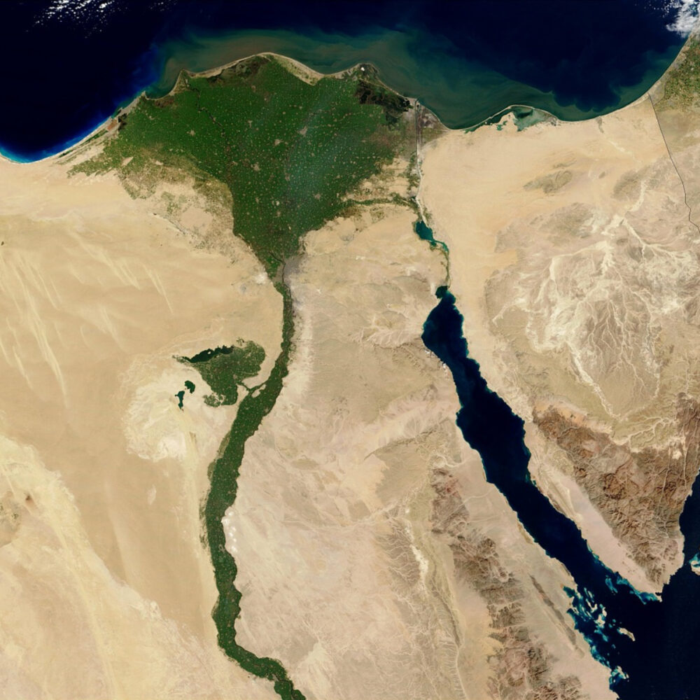 nile river location on world map