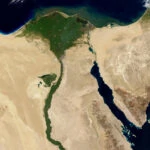 where is egypt map satellite photo