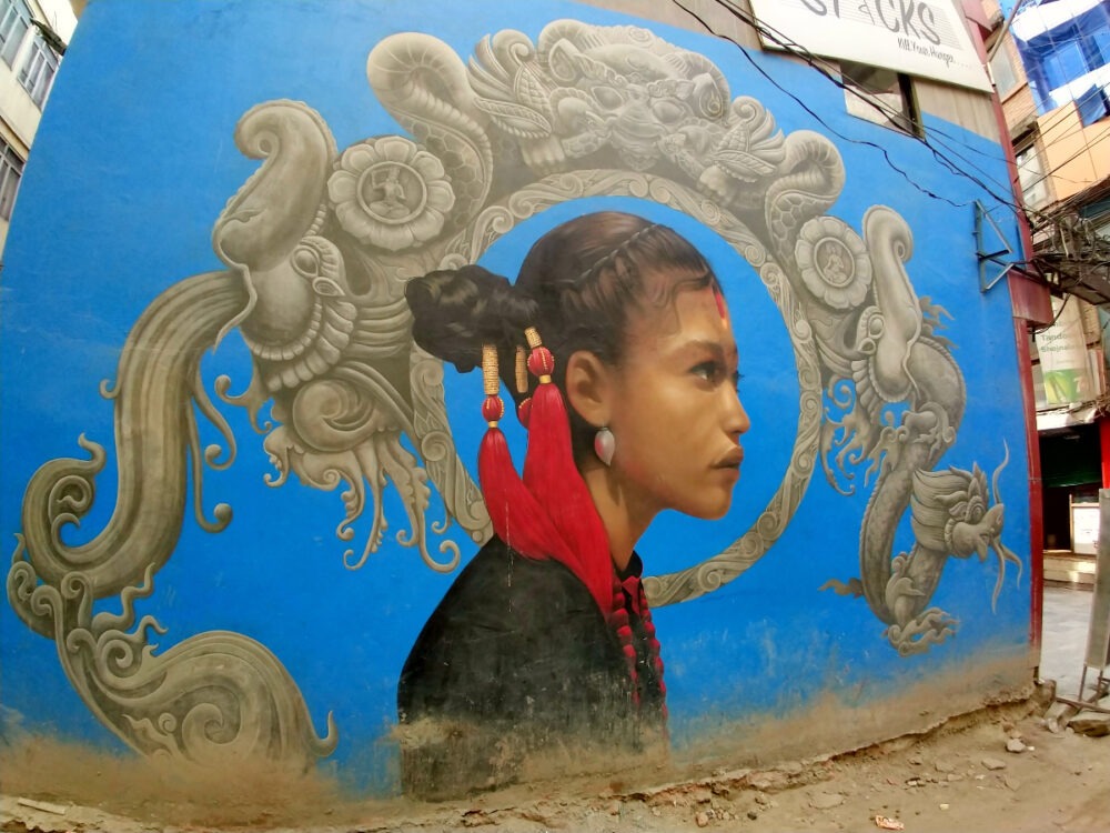 Freak Street Kathmandu Street Art Photograph