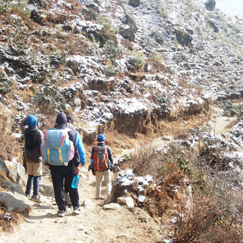 family adventure travel trekking hikes