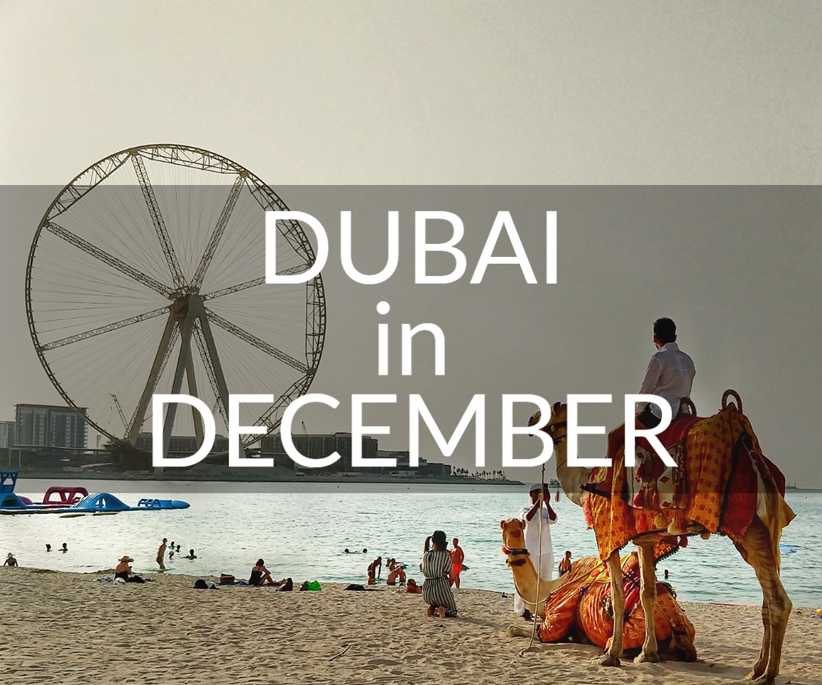 Dubai in December beach