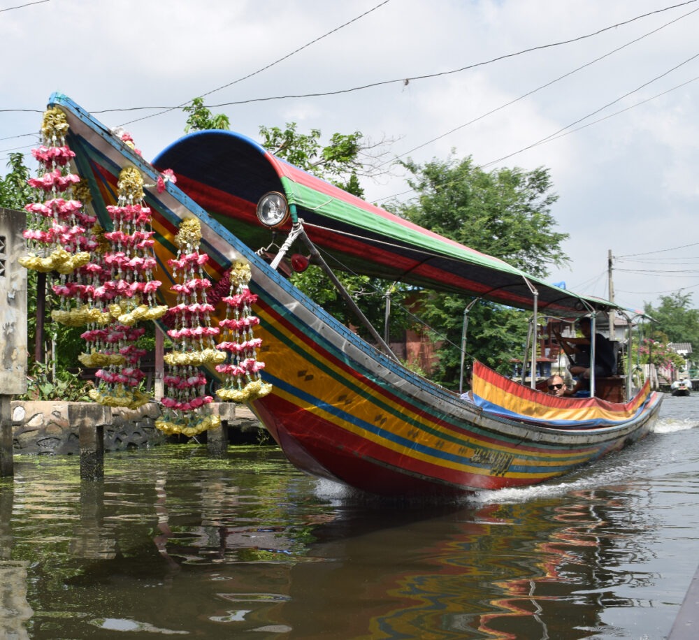 Get around thailand by longtail boat Bangkok