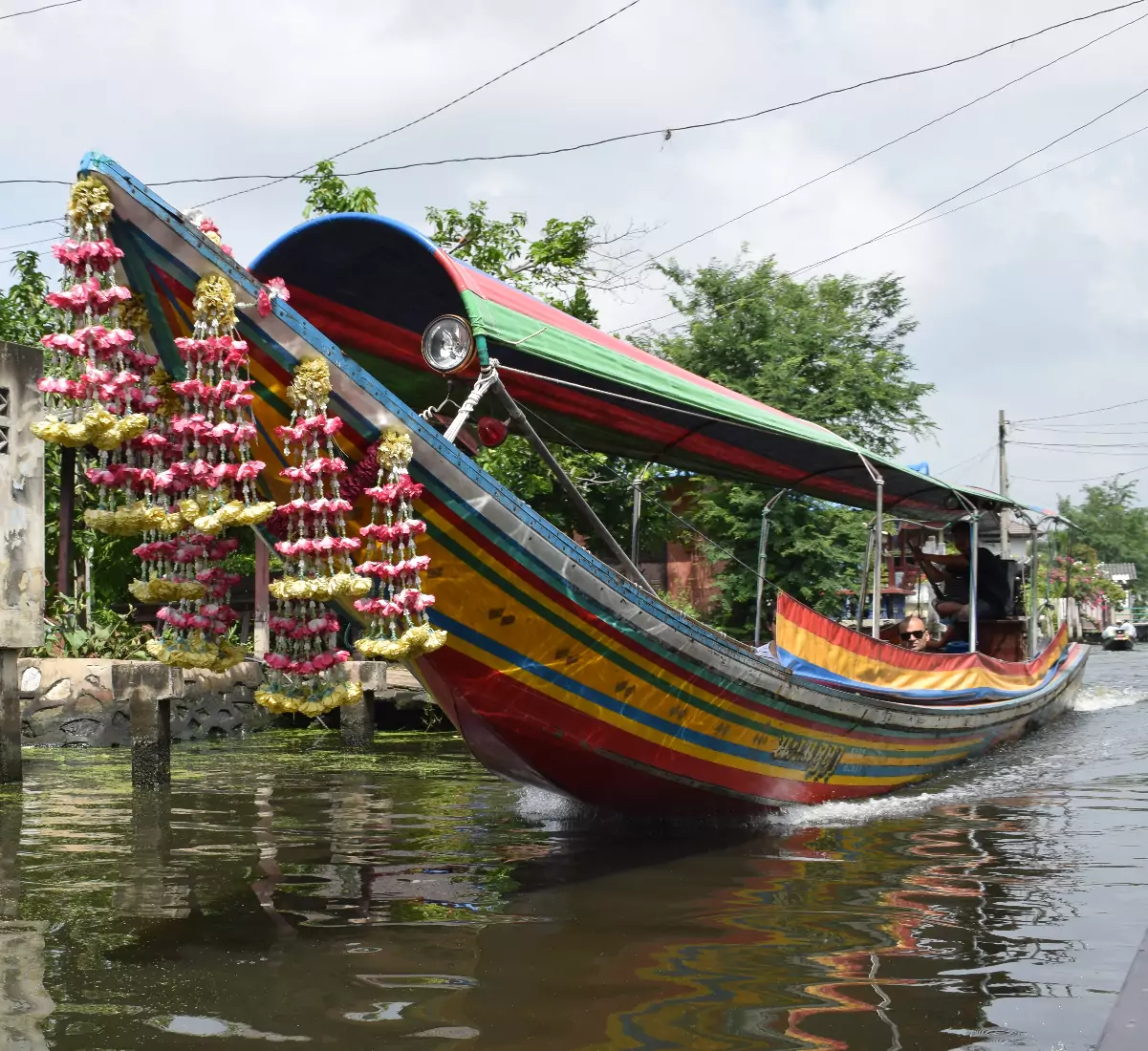 Get around thailand by longtail boat Bangkok
